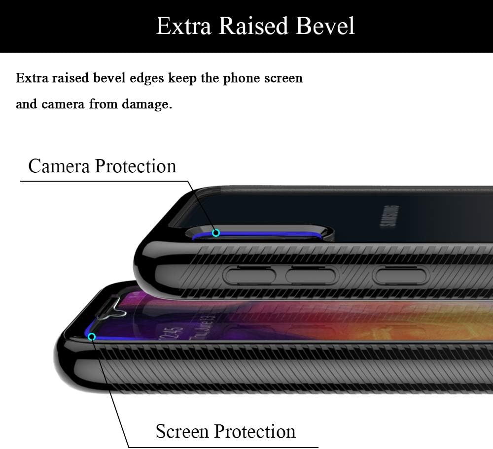 HATOSHI Samsung Galaxy A10e Case Phone with Built-in Screen Protector -NOT for Galaxy A10, Heavy Duty Protection, Crystal Clear Back, Shockproof Rubber Bumper Protective Phone Case Cover