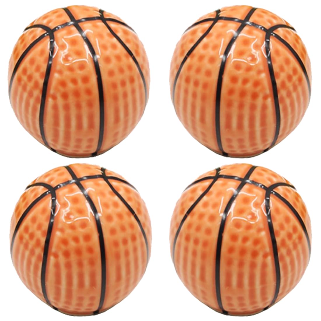 ESreake Heavy Ceramic Basketball Knobs Ball Knobs, 12 Ball Sports Party Theme Children And Baby Home Decor Drawer Knob Pull Handle For Dresser
