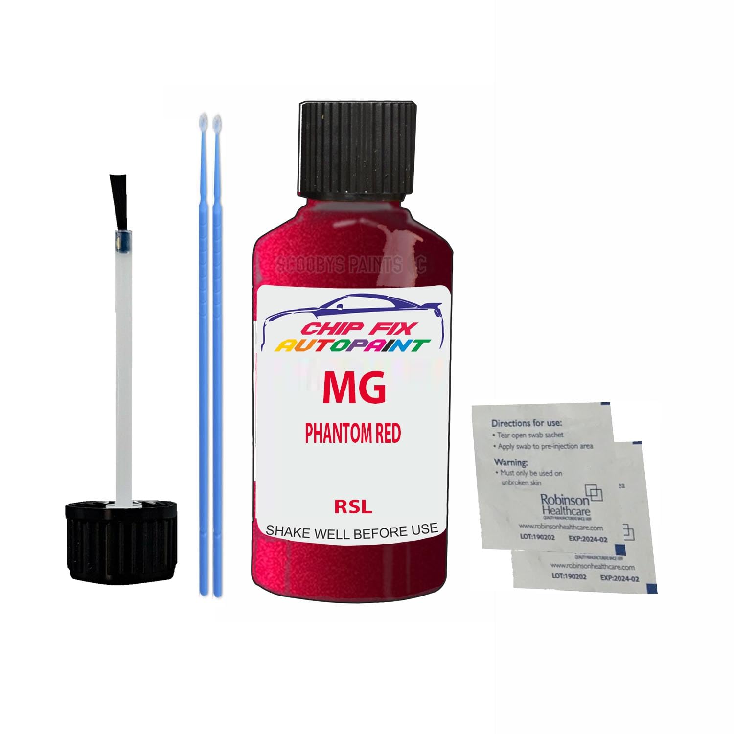 Scoobys Paints Back In The Mix Phantom Red Touch Up Paint For Mg Rsl Metallic