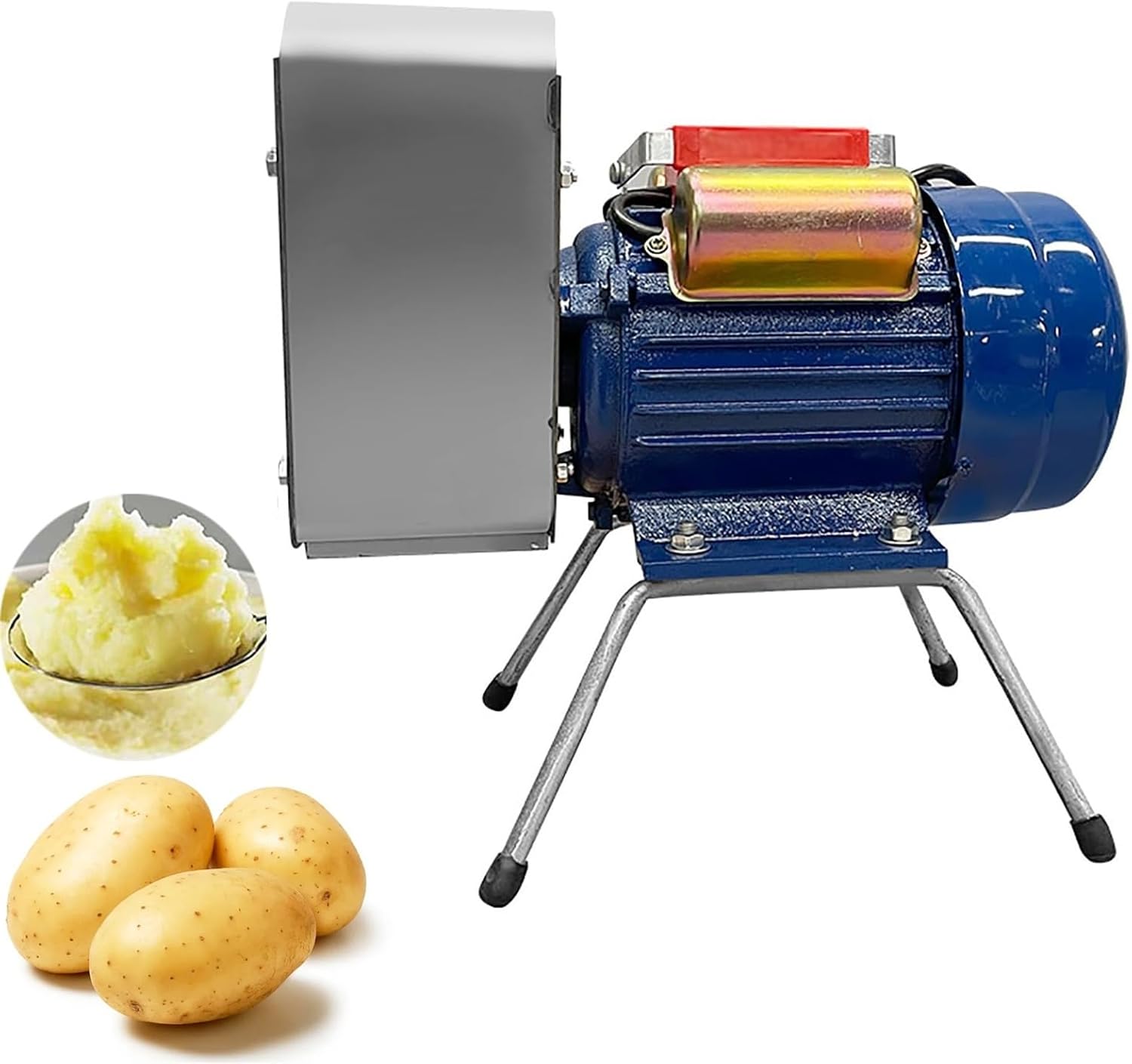 Commercial Potato Masher, 750W Electric Potato Ricer, Stainless Steel Potato Grinding Mud Grinder, Production Efficiency 20-30kg/h, Smooth Delicate, for Garlic, Tomatoes(220V)