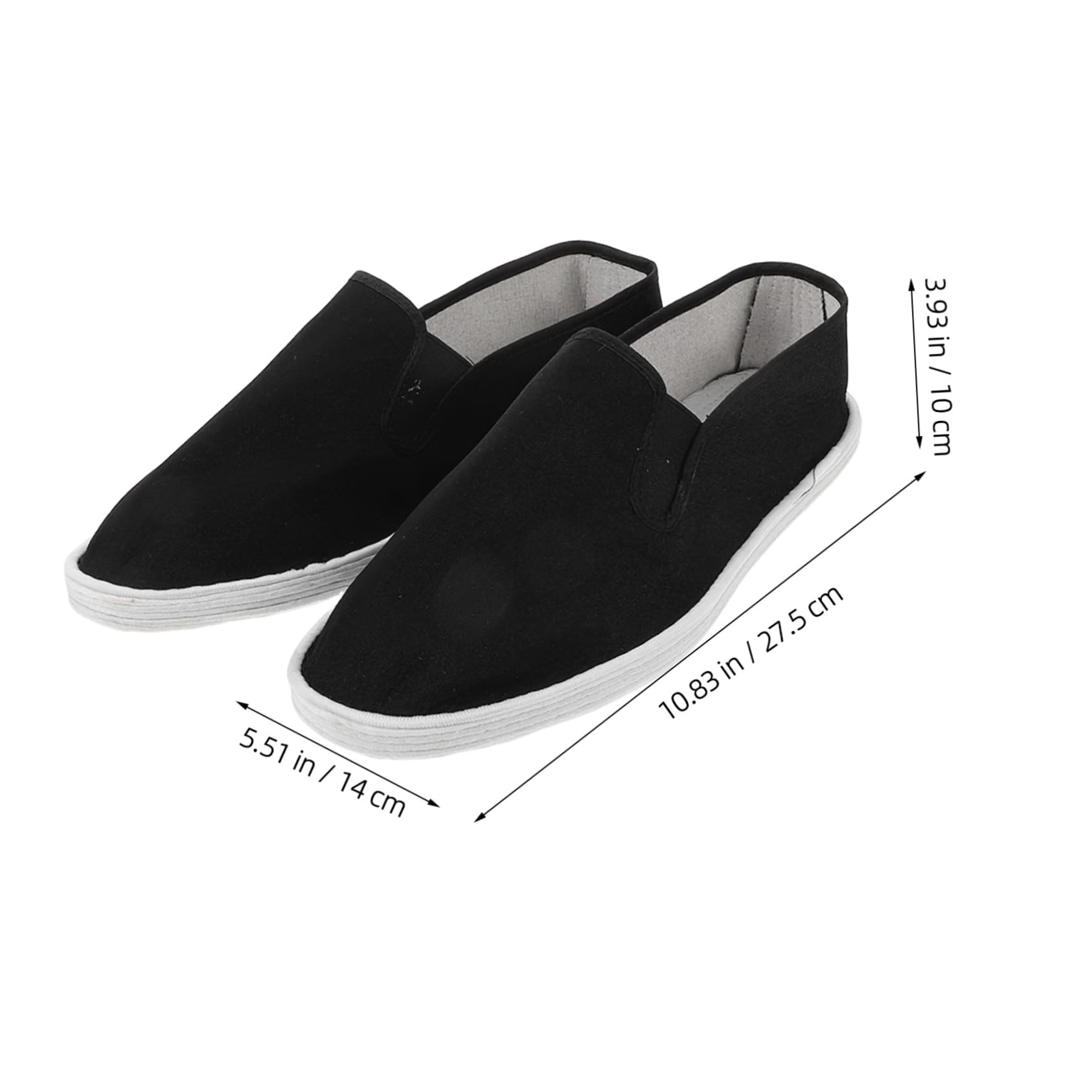 Mipcase Chinese Cloth Shoes Kung Fu Thicken Sole Traditional Tai Chi Shoes Mens Training Comfortable Ventilated