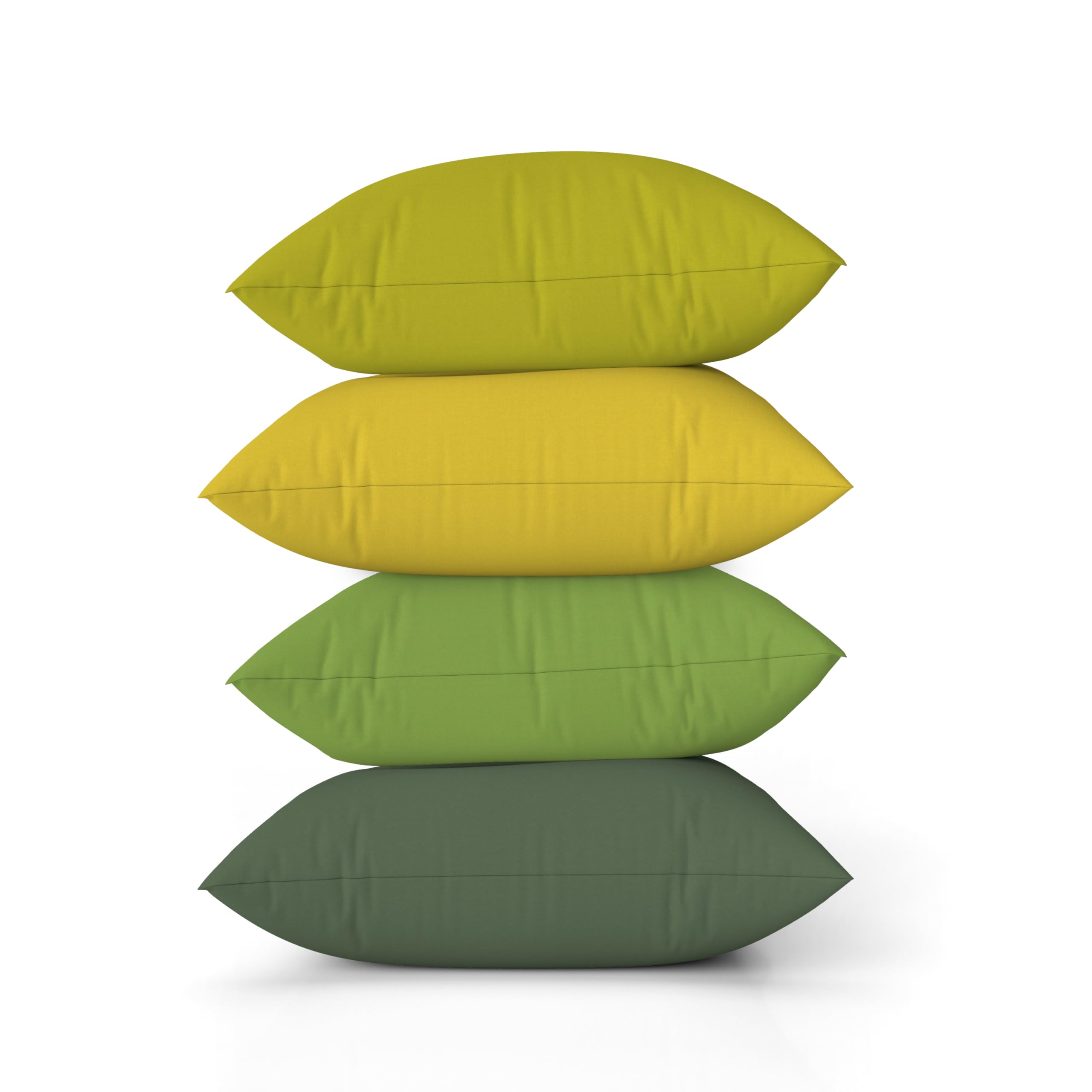 ggaimwf Solid Color Linen Look Cushion Covers for Sofa Green Gradient Throw Pillow for Bed Spring Light Green Color Handmade Square Cushion Cases with Invisible Zipper
