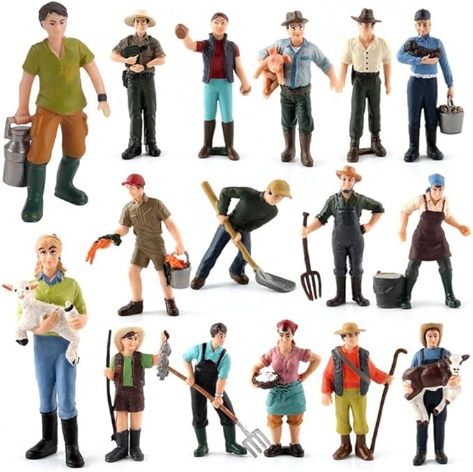 XAVSWRDE 100 Pz Figure Di Persone In Plastico Modello Non Verniciato In - Foto 7