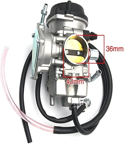 Miniatura 4 de Power Jets Carburador Carburador para KAWASAKI 1.41 pulgadas PD36J Carburador para QUAD ATV para KFX 400 KFX400 2003-2006 para UTV para LTZ 400