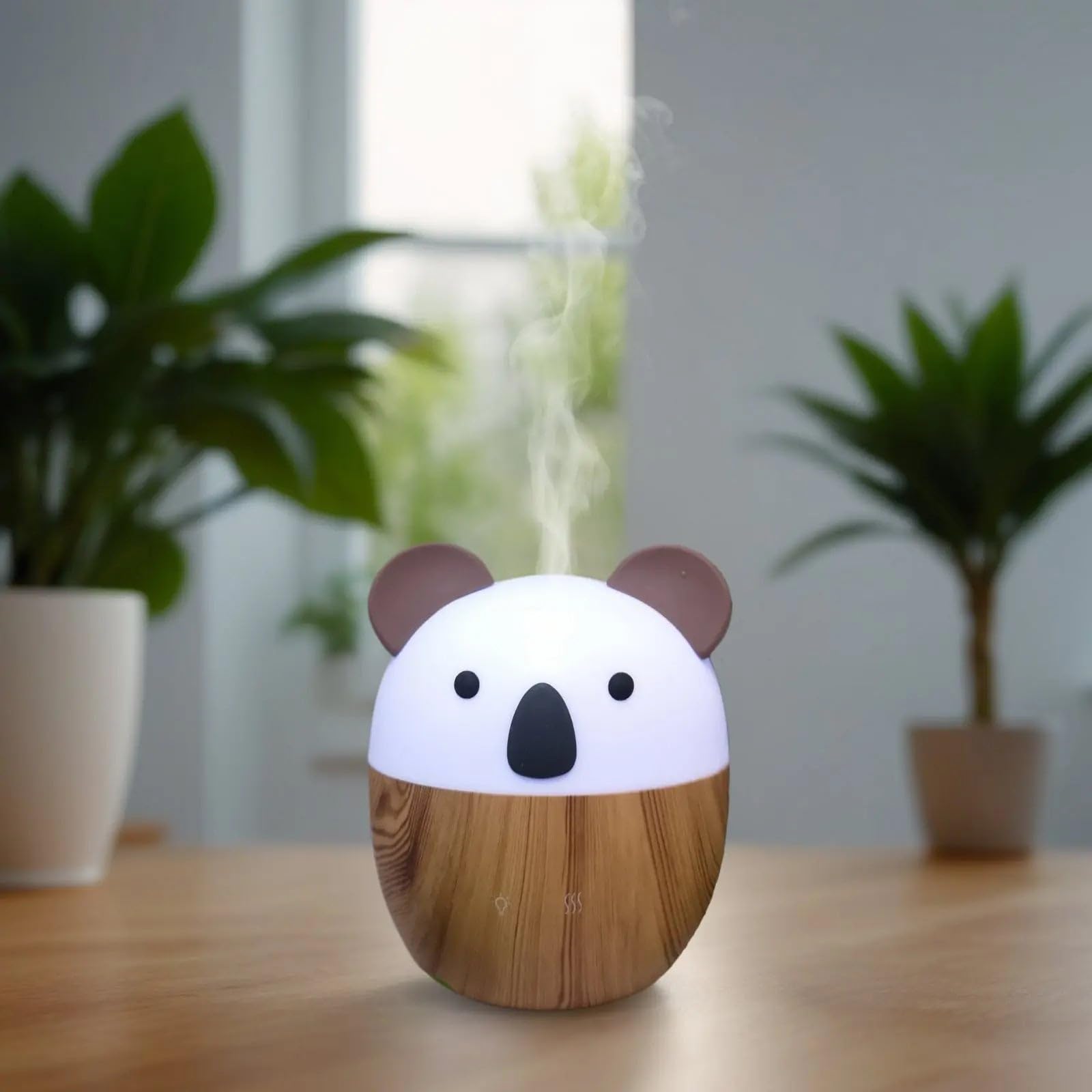Zen'Arôme Woofie Essential Oil Diffuser, Ultrasonic Aromatherapy Cold Diffuser, USB Electric, 2 Diffusion Modes, Automatic Shut-off, LED Lighting, Silent and Compact