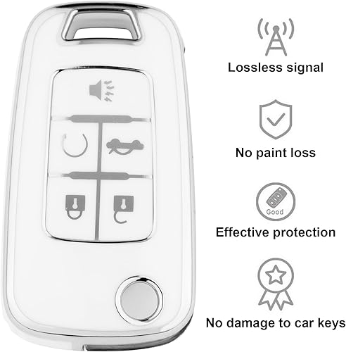 Miniatura 4 de Funda para llavero Chevy con llavero, funda de TPU de alta calidad de protección completa para Equinox Camaro Cruze Malibu Impala Spark Sonic GMC