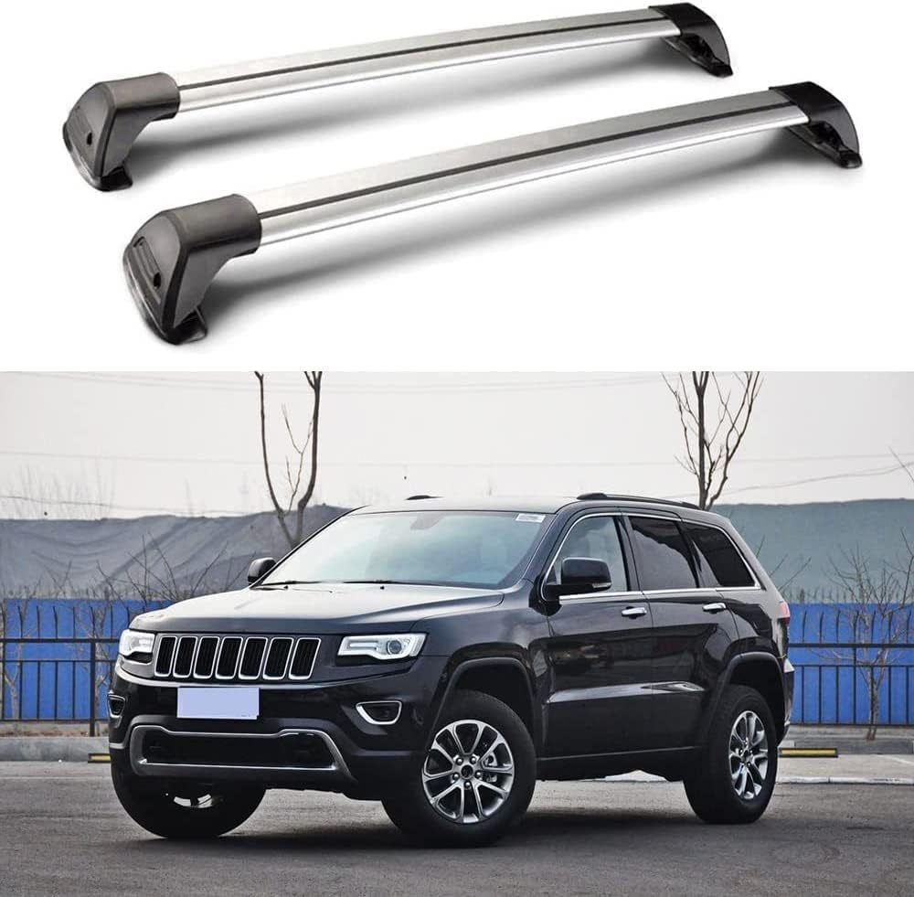 Dachträger Grundtäger für Jeep Grand Cherokee WK 2005-2010 75kg Alu Schwarz 2x main image 0