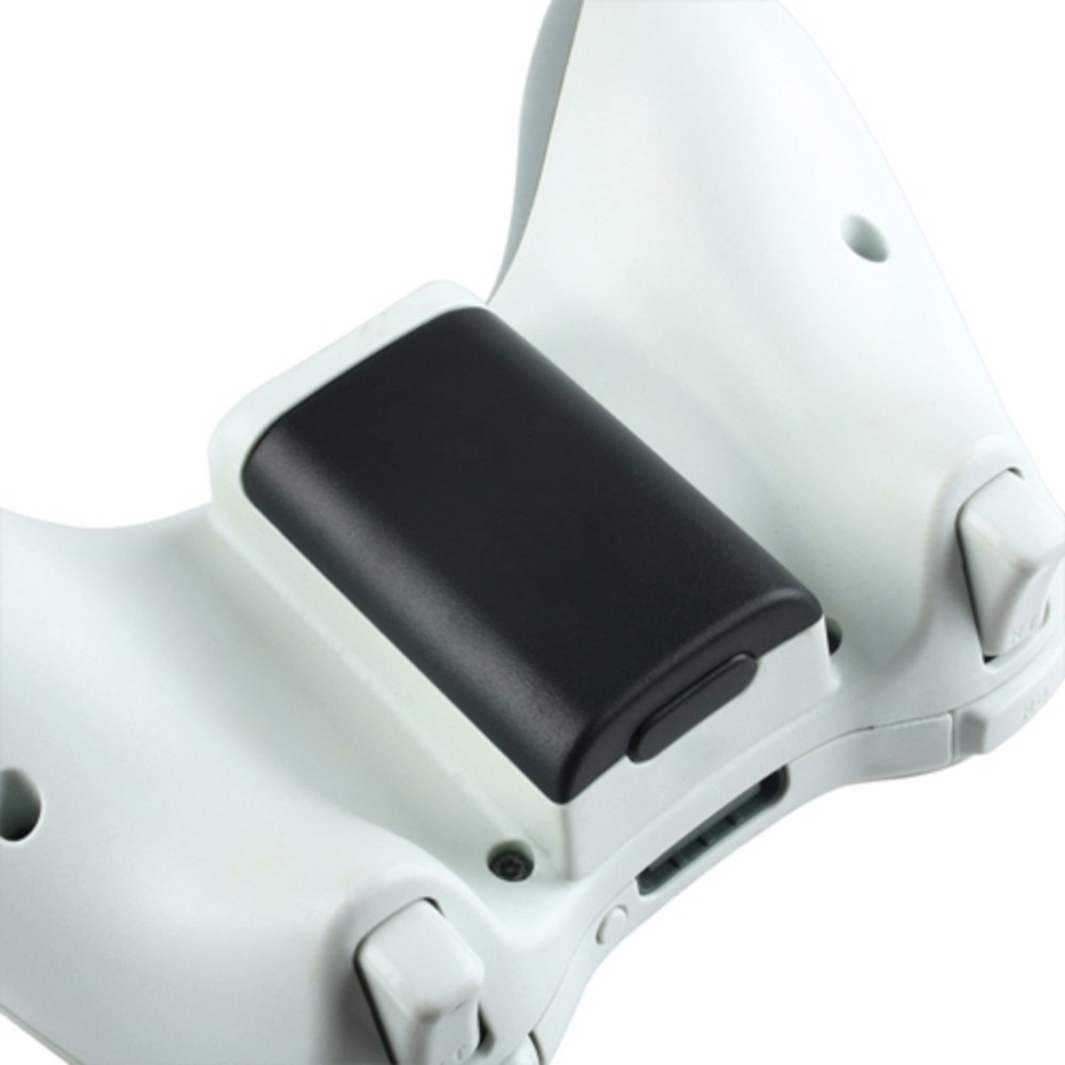 Theo&Cleo 2 pk Black Wireless Controller Battery Shell Case Cover For Microsoft Xbox 360