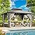 VIWAT 10x12 FT Hardtop Gazebo with Aluminum Frame, Galvanized Steel Double Roof Gazebo with Nettings and Curtains, Permanent Outdoor Metal Pavilion for Patio, Deck, Lawn and Garden, Gray
