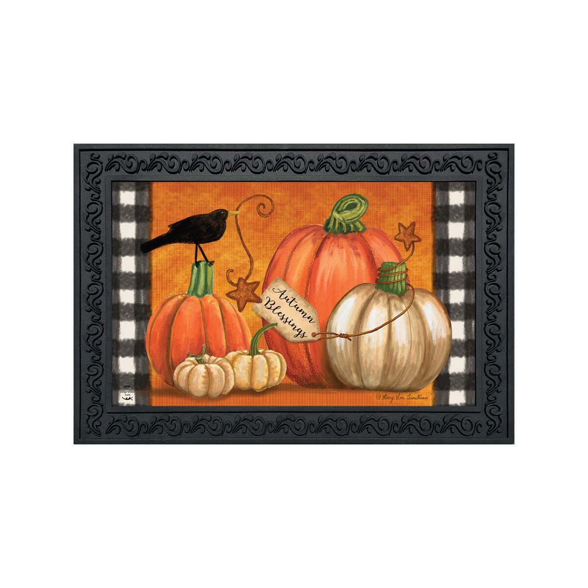 Briarwood Lane Rustic Pumpkins Doormat