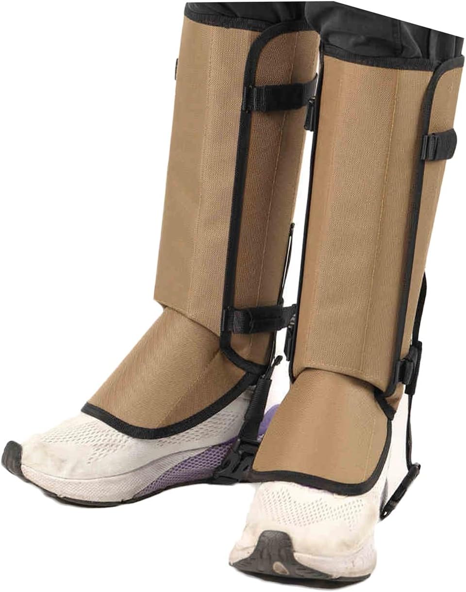 Leg Gaiters,Adjustable Long Shoe Covers,A Pair Of Foldable Outdoor Gaiters,Suitable for Skiing Hiking Farm Work(Color2)