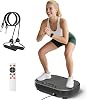 Vibration Plate 120 Intensity Levels 10 Training Programs Fitness Equipment for Home Vibration Board for Massager & Sports Equipment Lymphatic Drainage with Bluetooth Speaker for Home