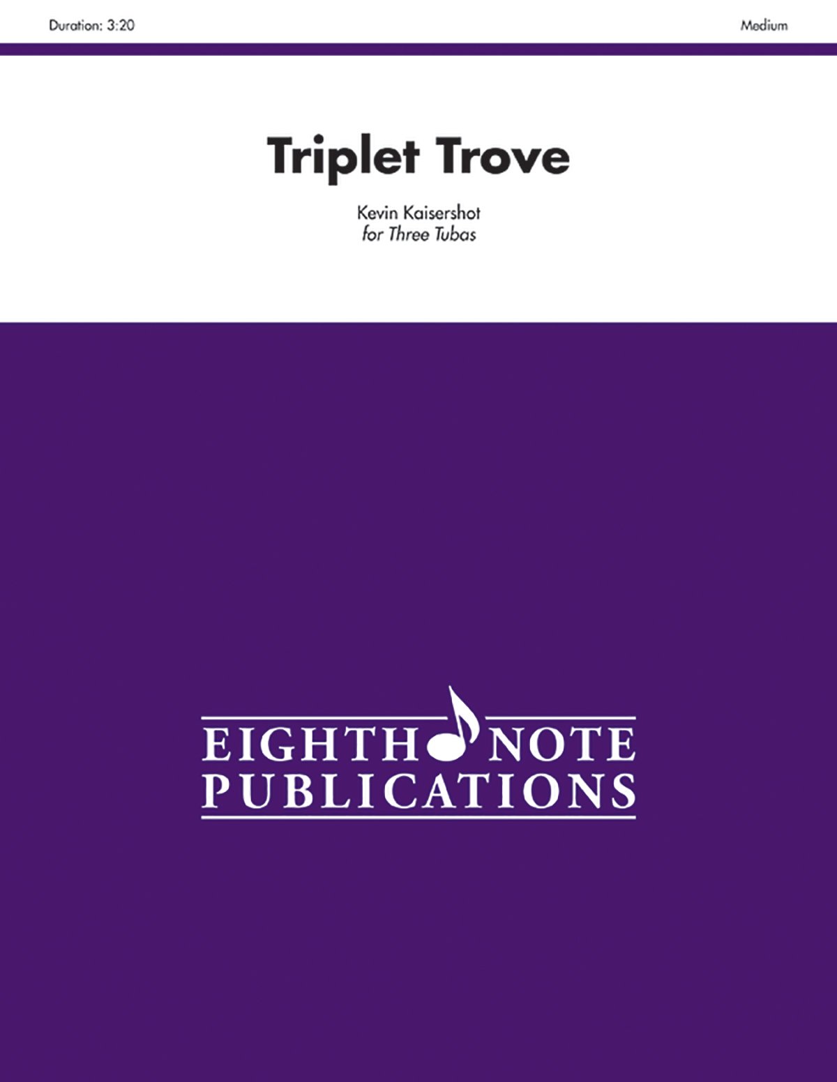 Triplet Trove avec Partition Générale et Parties Séparées Imprimées