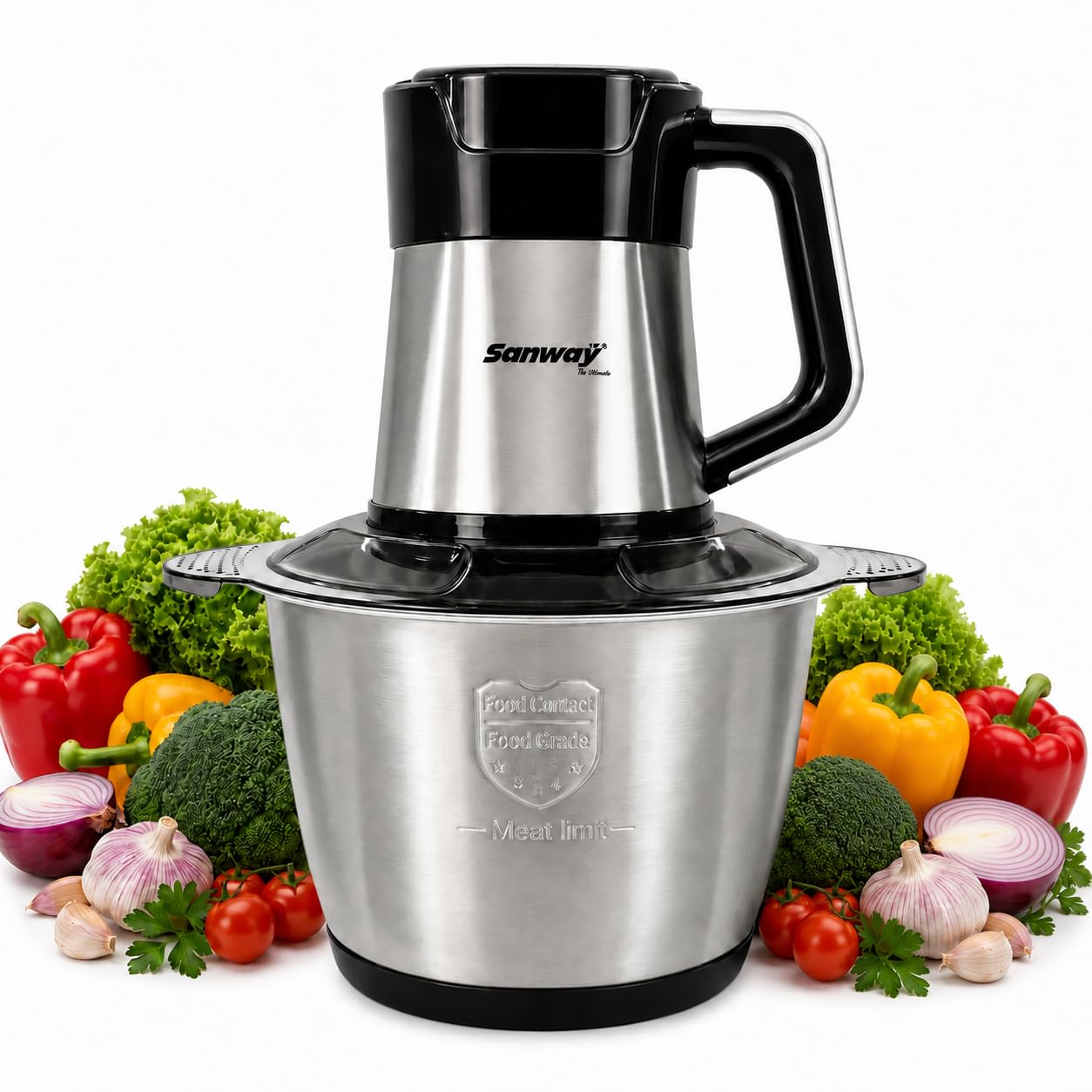 Stainless Steel Electric Chopper, Multipurpose Vegetable And Meat Chopper With Bowl, Food Processor For Onion, Garlic, Fruits, Nuts And Kitchen Use-image-43