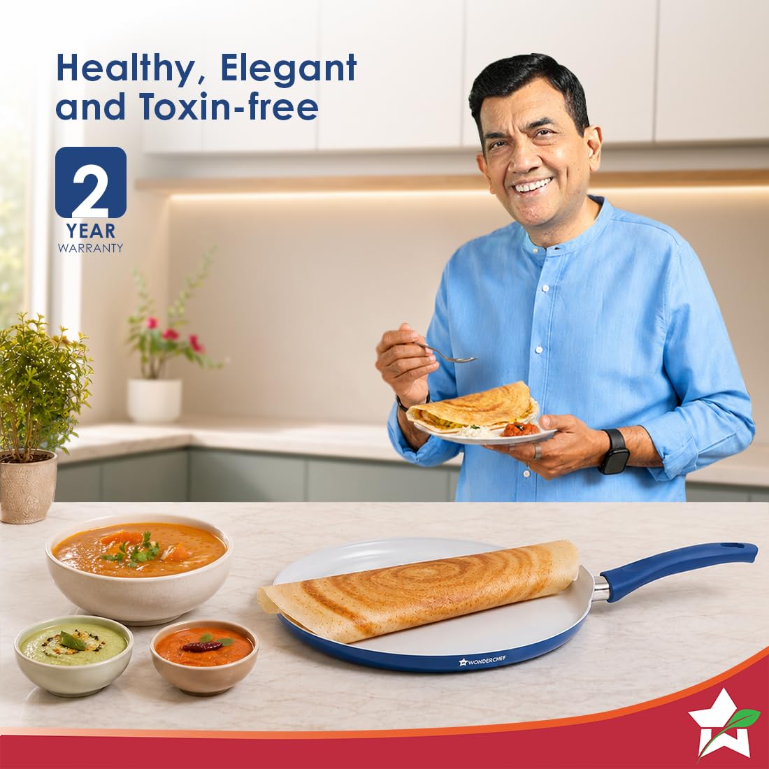 Wonderchef Natura Dosa Tawa - Non-Stick & Durable -2 Wonderchef Natura Dosa Tawa - Non-Stick & Durable -2