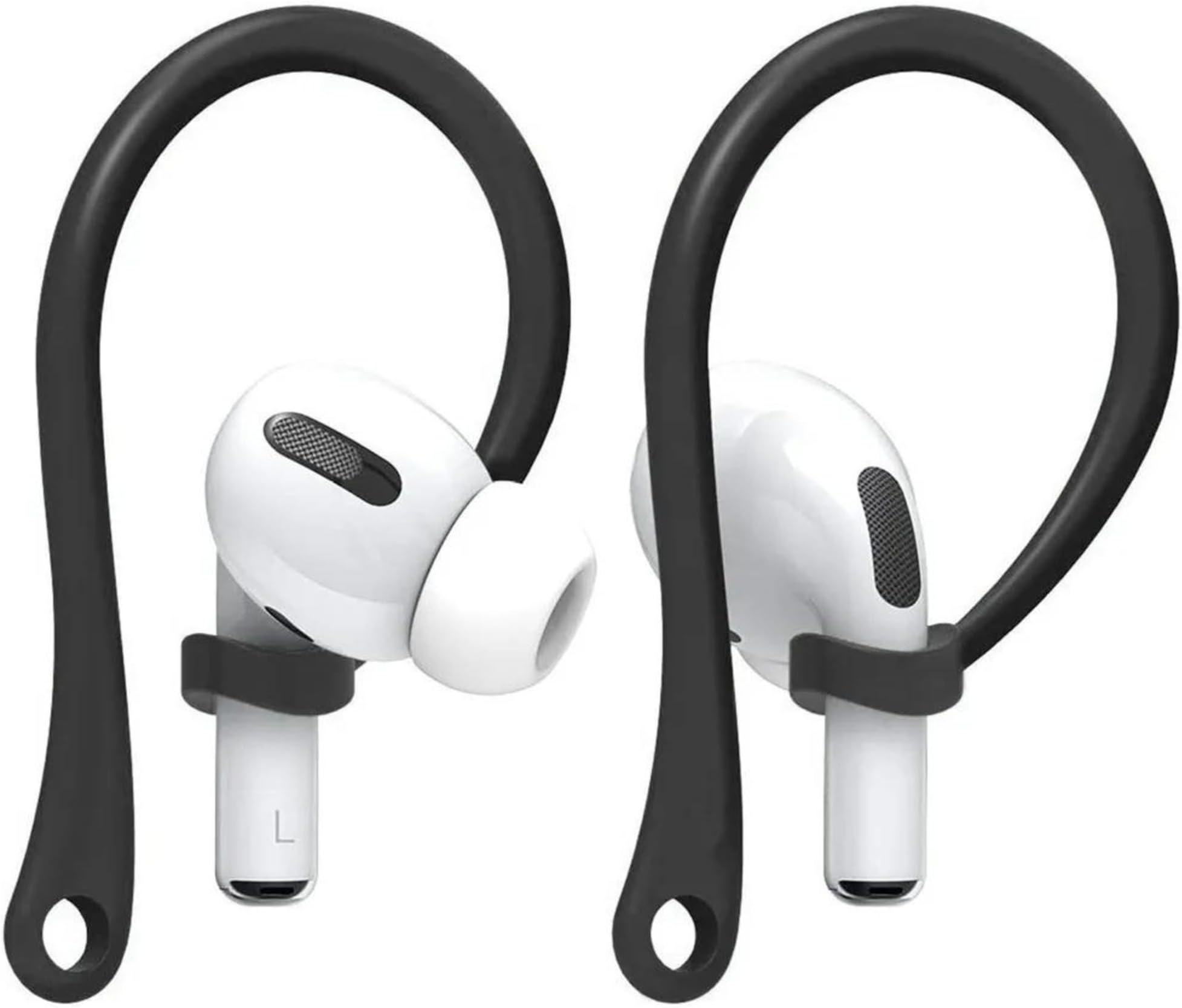 EverhypeEverhype Earhook for AirPods Pro, AirPods 3, AirPods 2 and AirPods 1 Anti-Lost Secure Airpods Holder Ear Attachment Loops Earhook Clips for AirPod Earbud Sports (Earbud Hook Black)