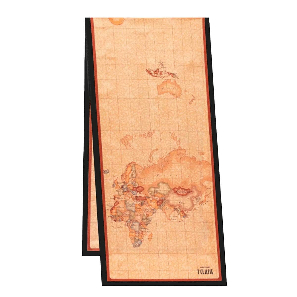 ALVIERO MARTINI Foulard stampa Geo Classic in seta 45 x 180 beige