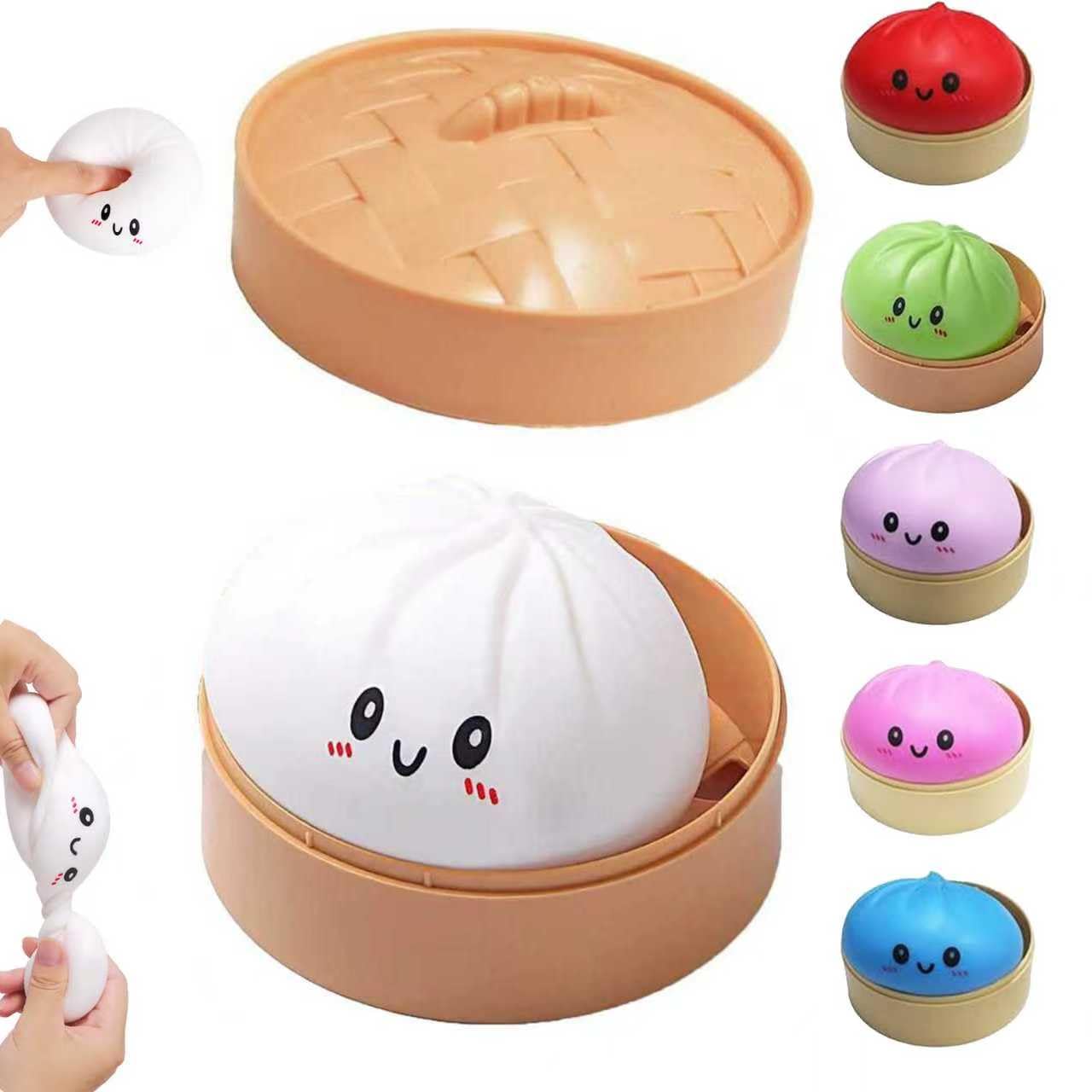 New 2026-Dumpling Squishies & Dumpling Squishy Mystery Box Squishy Dumpling (Purple) — view 13
