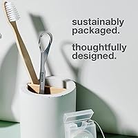 Vista 7 de Davids Raspador de lengua para adultos y niños, raspador de lengua profesional de acero inoxidable 100% de grado médico, fabricado en Estados Unidos