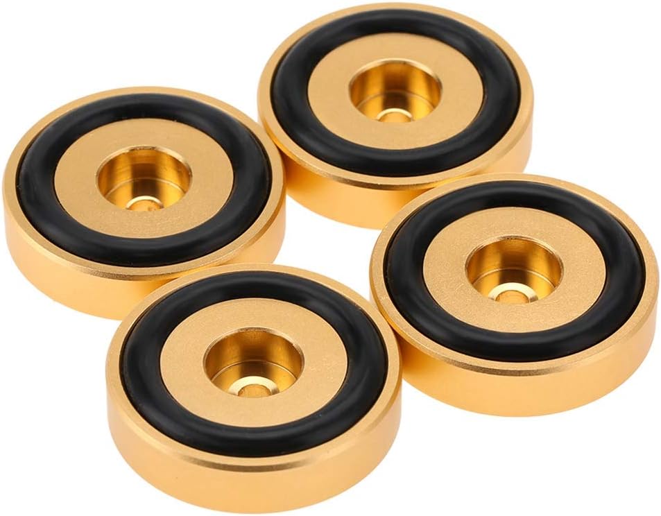 4Pcs 40 * 10mm Feet for Vibration Amplifier, Aluminum Alloy Universal