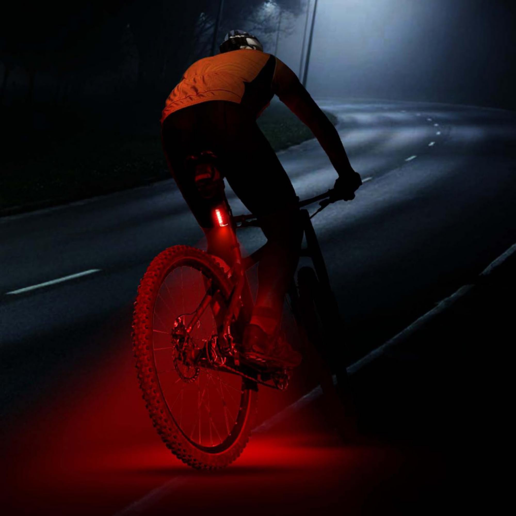Fischer Twin Stop Kit d'éclairage LED pour vélo 110 lux avec Mode capteur, réglage de la portée Lumineuse, jusqu'à 8 Heures d'autonomie, Noir, 1 pièce