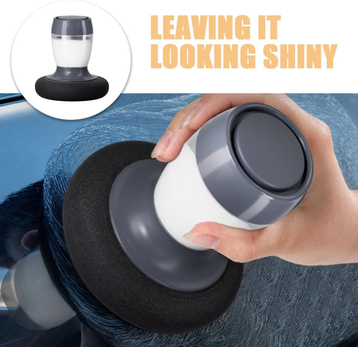 Car Wax Applicator Pad for Polishing and Universal Scratch Repair, Abs Material Waxing Sponge for Car Maintenance and DIY Vehicle Care, Sturdy and Easy to Use