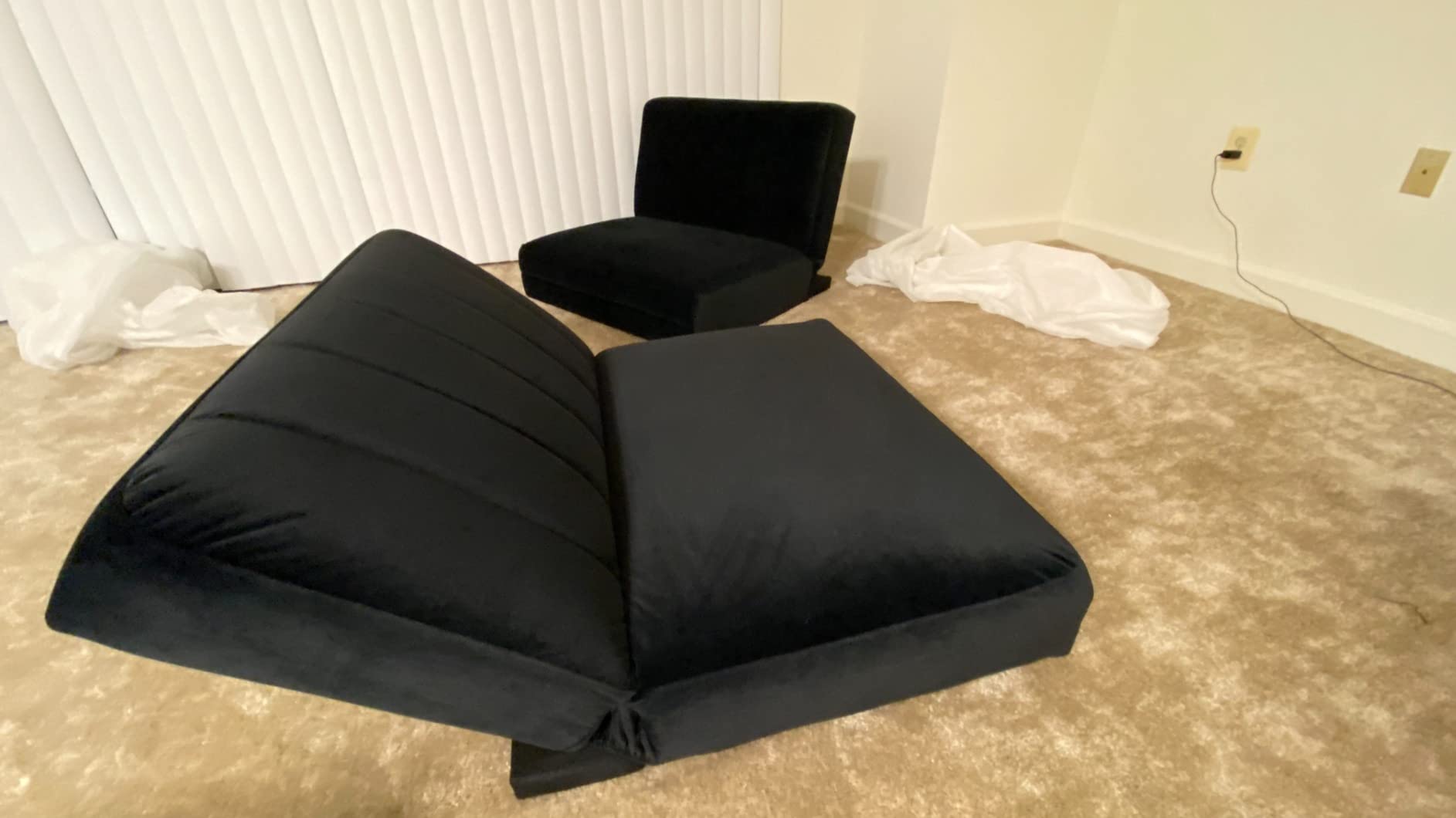 39/mo Finance Milliard Futon Sofa Bed, Sleeper Sofa Couch, Grey