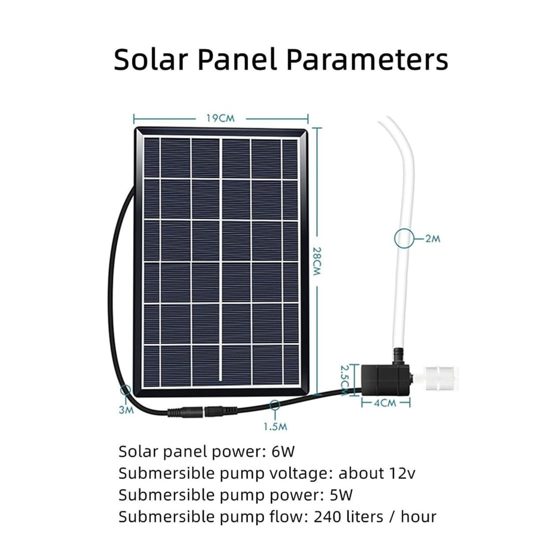Solarna fontanna wodna z pompką i panelem słonecznym, bambusowa konstrukcja, dekoracja ogrodowa na zewnątrz, podwórko, trawnik, wewnątrz, funkcja Feng Shui, 81 cm