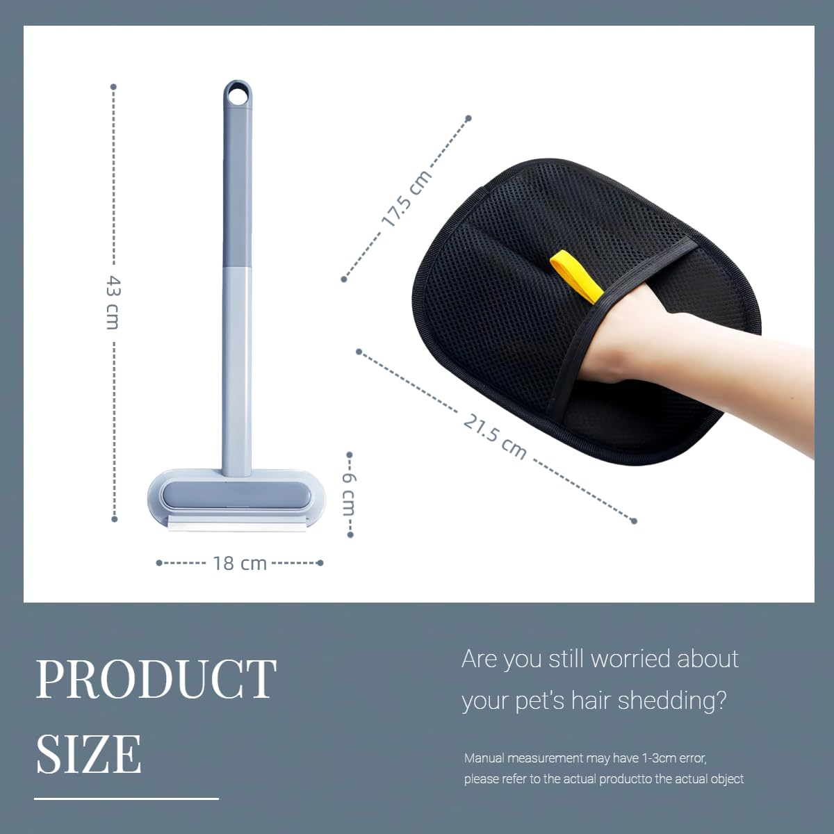 Pet Hair Remover,Multifunctional Carpet Pet Hair Remover,3 in 1 Dog Hair Cleaning Brush,Multipurpose Clothes Brush Extended Handle Reusable Fur Broom Couch Carpet Gifts For Enthusiasts - Image 2