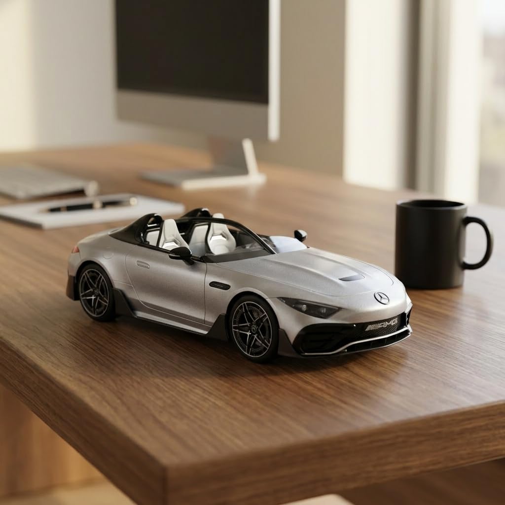Mercedes-AMG PureSpeed Modellauto in 1:18 | Premium Diecast Speedster-Miniatur, HALO-System, Öffnende Türen, Motorhaube & Kofferraum, Detailreiches Interieur