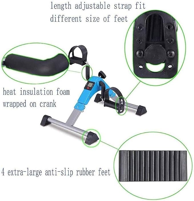Step Fitness Machines Pedaleador Plegable Portátil Azul miniatura 5