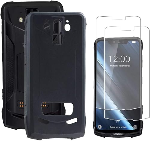QFSM PCS Skin Protettiva Case Cover PCS Vetro Temperato per DOOGEE S90 6 18 TPU Custodia Black Shell with Vetro Pellicola Vetro Glass per DOOGEE S90-Black QFSM PCS Skin Protettiva Case Cover PCS Vetro Temperato per DOOGEE S90 6 18 TPU Custodia Black Shell with Vetro Pellicola Vetro Glass per DOOGEE S90-Black