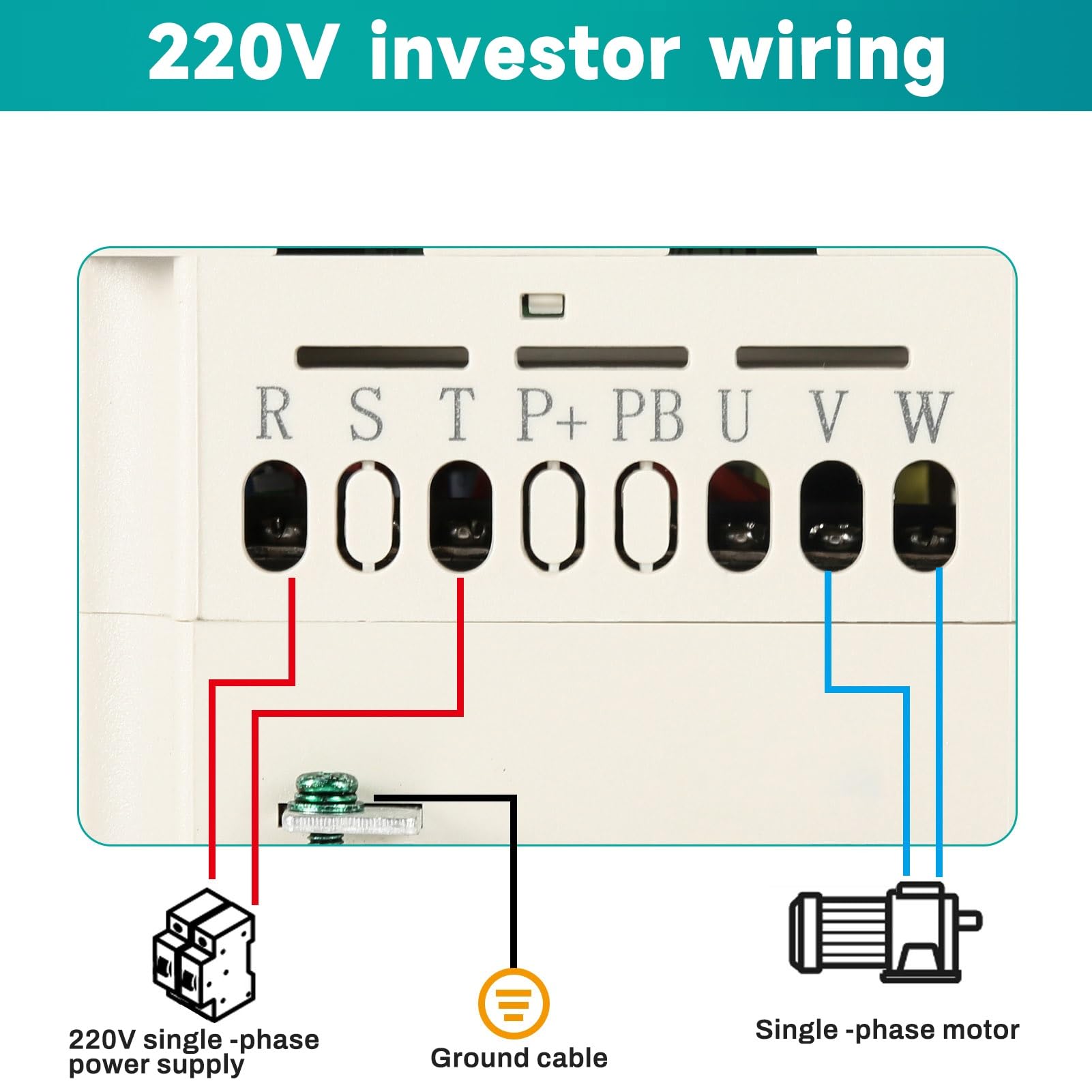 DEWIN Azionamento a Frequenza Variabile,2.2kW 220V Ingresso e Uscita Monofase,VFD Inverter Convertitore di Frequenza VFD（Modello di fabbrica:JLS-E-2S-2.2GB）
