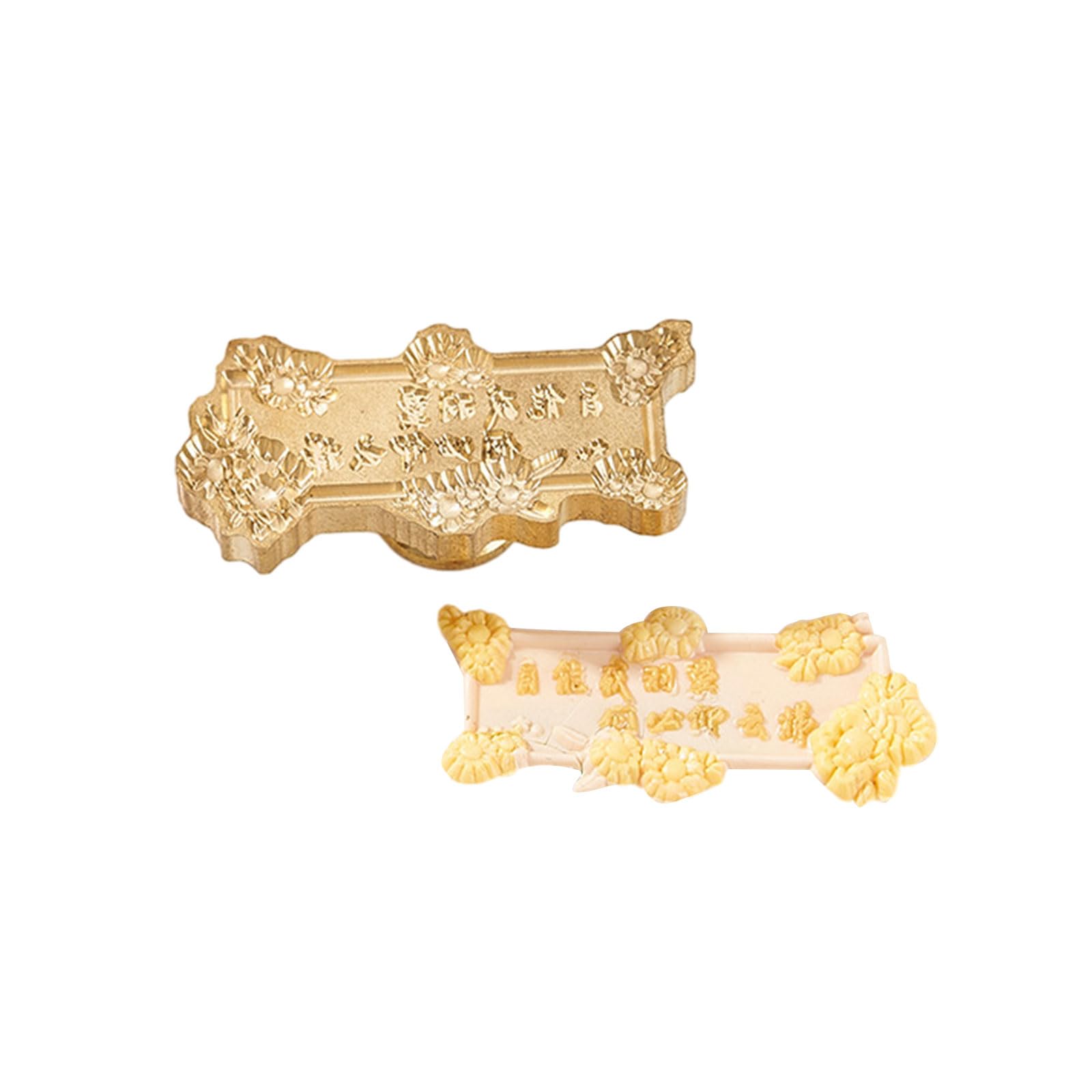 Nucelit Emboss Wax Seal Stamp Head Removable Sealing Brass Stamp Head for Gifts Envelopes Invitations Greeting Cards Decorations Scrapbook Decoration