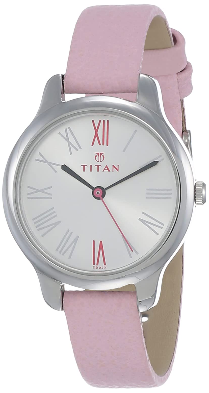 Titan Quartz Analog Silver Dial Leather Strap Watch for Women-NS2481SL01 (B00ATB0MG2) Amazon Price History, Amazon Price Tracker