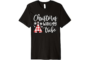 Christmas with my Tribe Family Pajamas Buffalo Plaid Premium T-Shirt