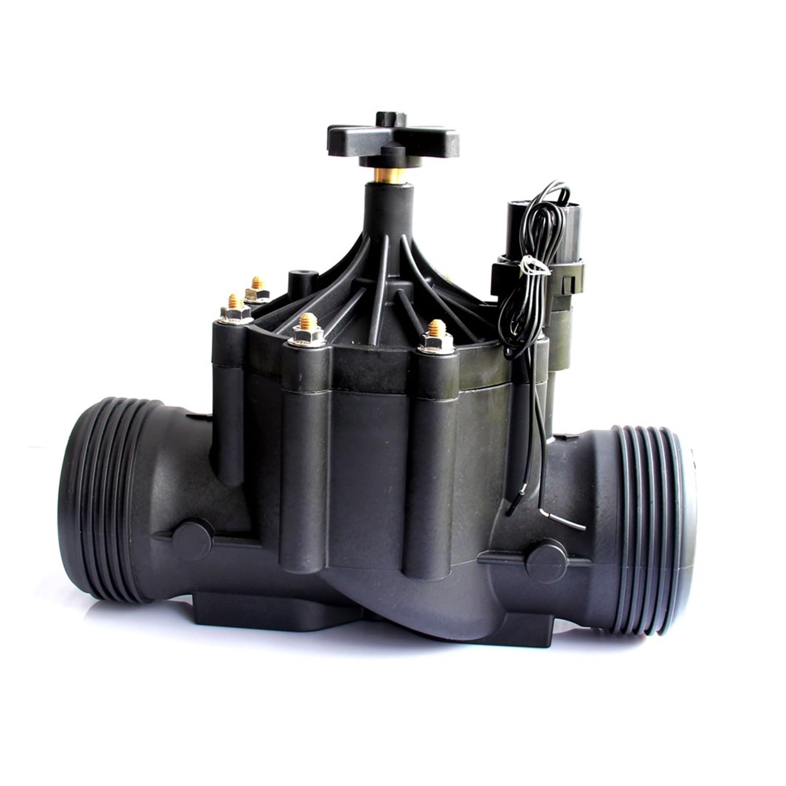 Elettrovalvola for irrigazione da giardino in plastica 3 pollici, 220 V, 24, 12 CC, normalmente chiusa(9V DC)