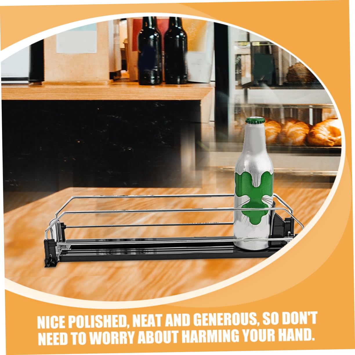 2pcs Fridge Soda Can Dispenser Automatic Pusher Drinks Organizer Simple Structure