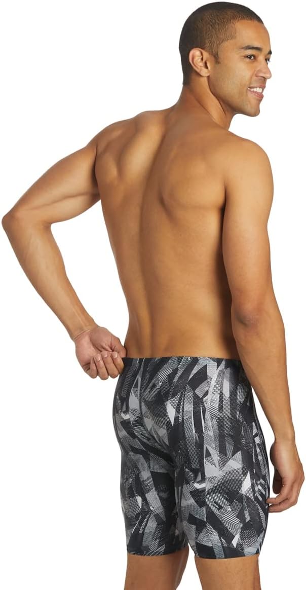 Sporti Boys' Swim Jammers - Youth Competitive Printed Pattern Swim Racing Swimming Shorts Swimsuit Trunks Chlorine Resistant - Image 5