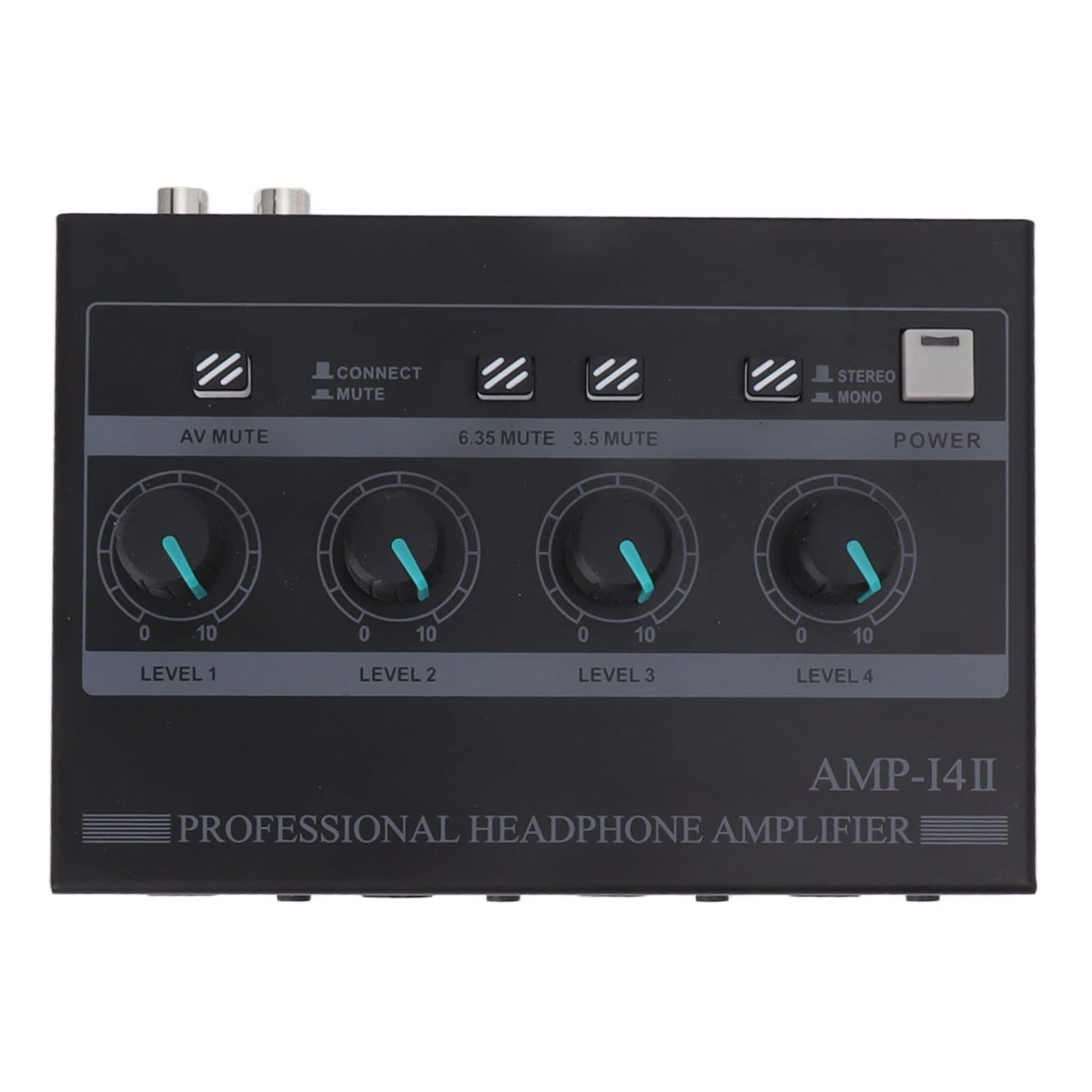 Amplificatore per Cuffie a 4, Amplificatore Stereo in Metallo