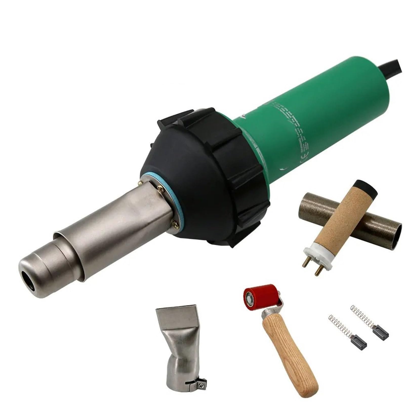 Plástico Soldadura Máquina Pistola de soldar plástico 1600W, soplador aire caliente, soldador antorcha calor para láminas PP/PE/PVC, tuberías, tanques, pisos, membranas(Kits 4)
