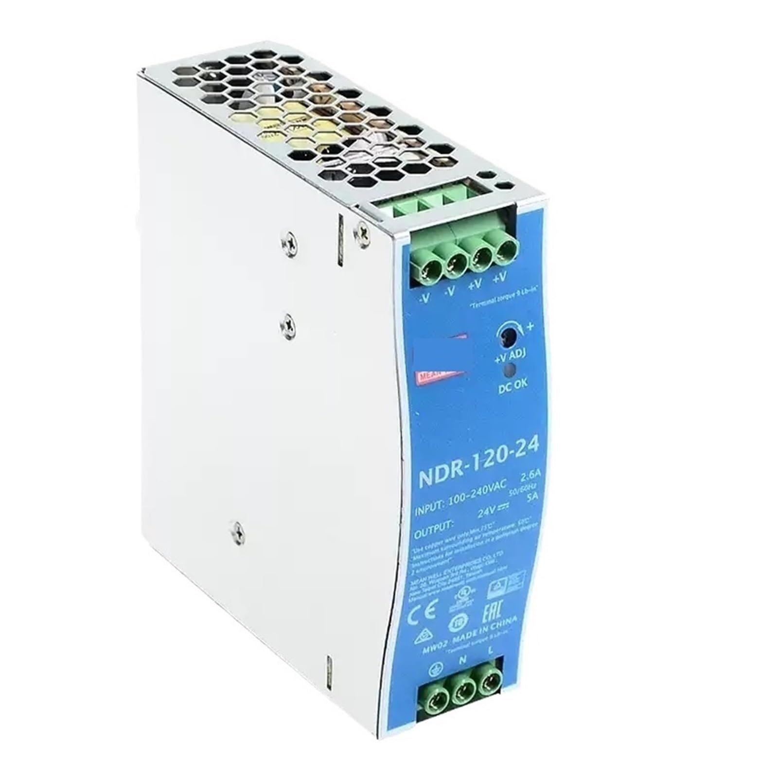 SWEWDSQG 120W Single Output Industrial NDR-120-12 NDR-120-24 NDR-120-48 switching power supply(NDR-120-24)