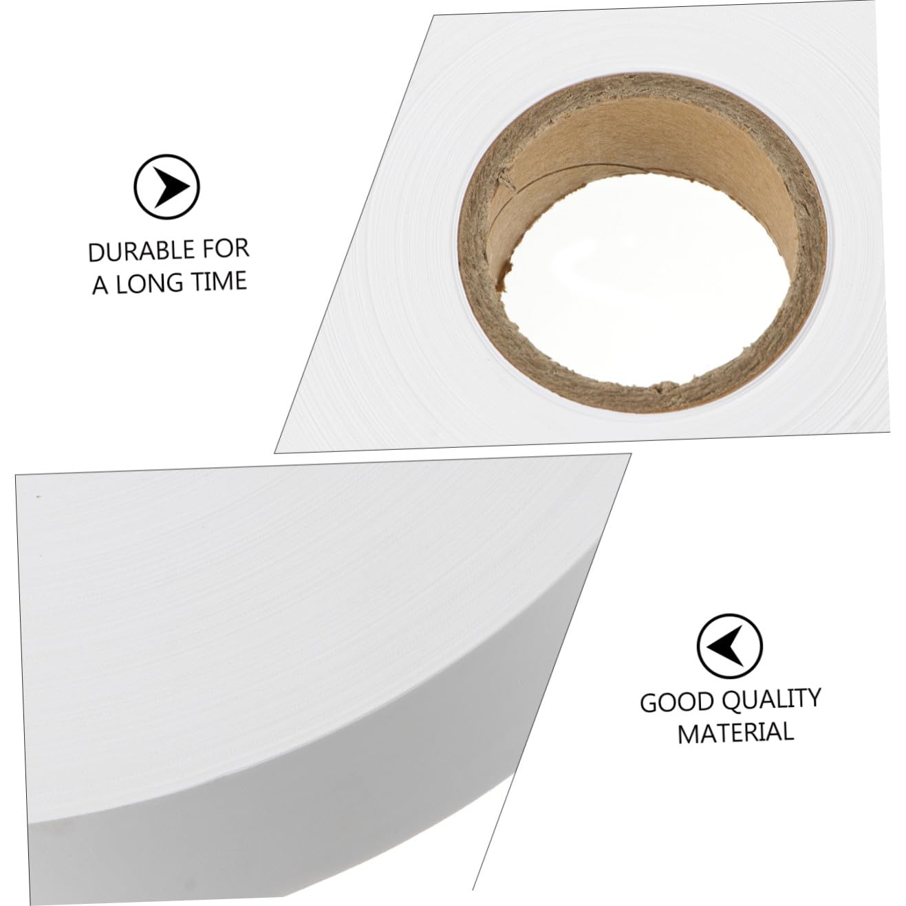 Mikikit Etichette Tessute per Abbigliamento 20x200 Mm Rotolo, Etichetta Dimensioni Scrivibile Non Tessuto, Lavabili e Stirabili, per Classificazione Taglie Magliette e Cappotti,