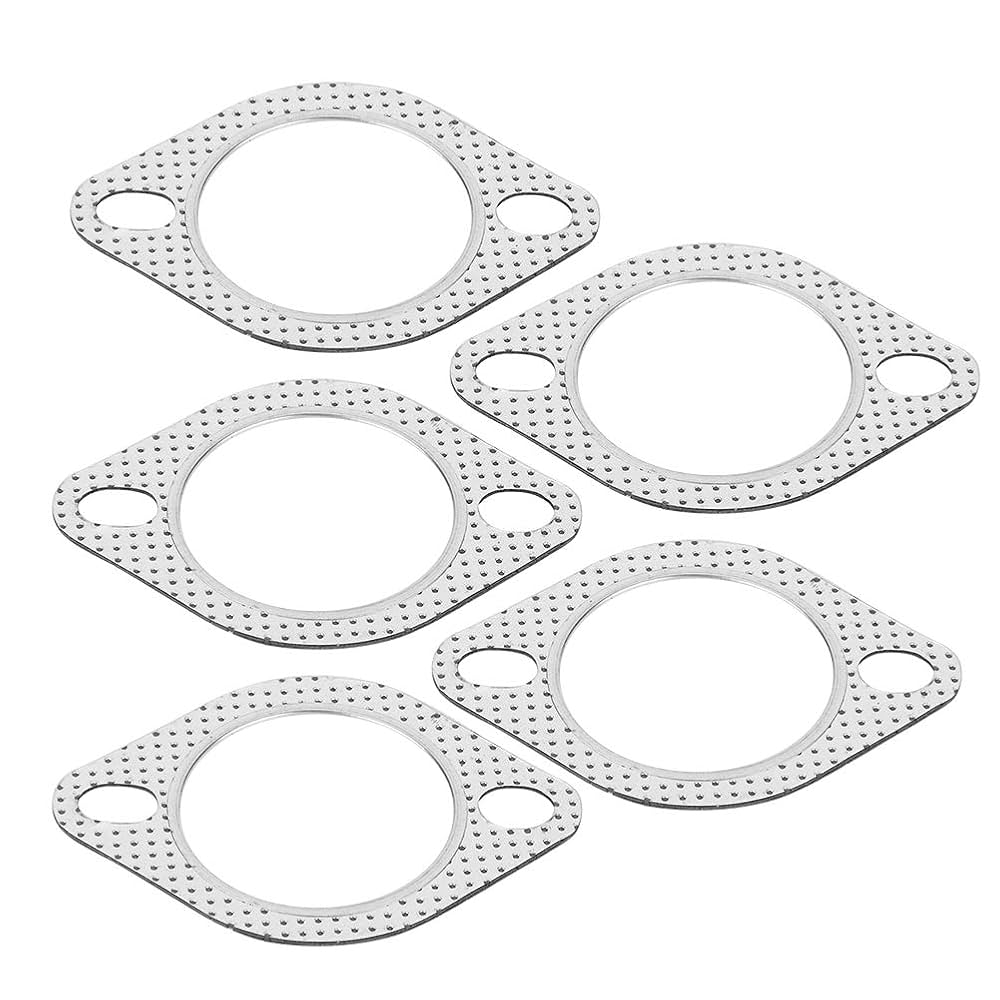 2pcs 2.5" Exhaust Down Pipe Manifold Collector Flange Gasket 3 Bolts