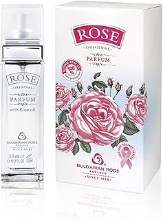 Original Bulgarian Rose Perfume - Natural Original Parfum - Aromatic Rose Fragrance - Long Lasting Freshness - Paraben Free - Unisex Perfume - Perfect for Everyone - 28ml