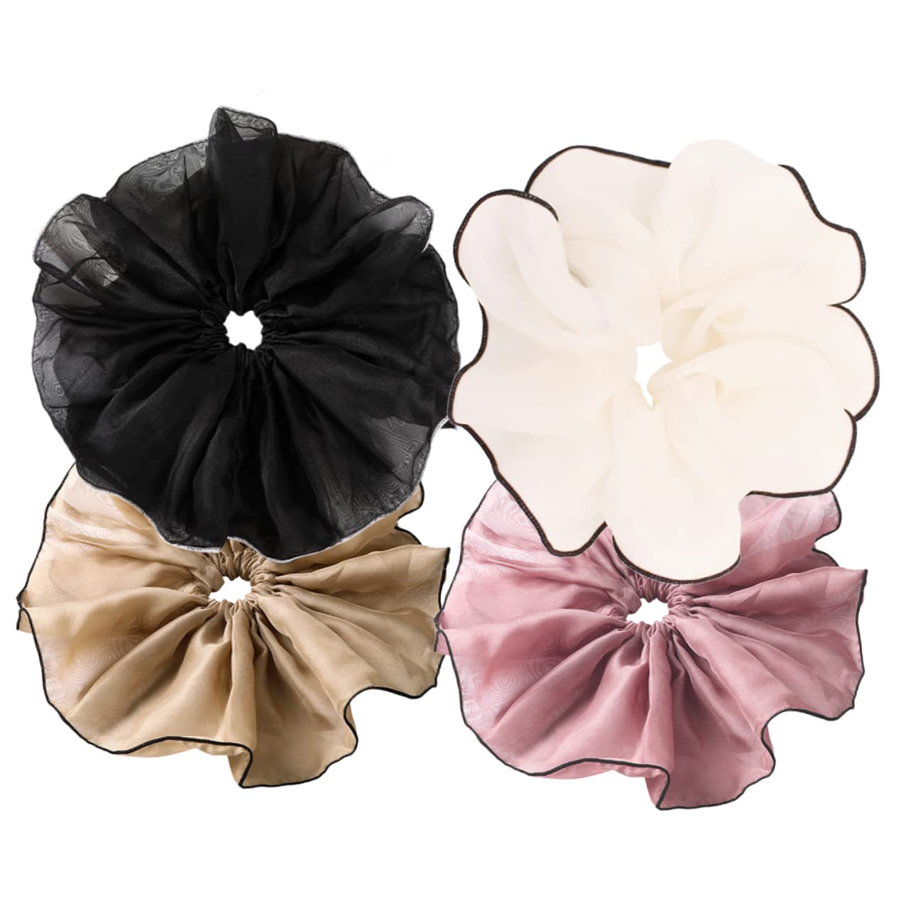 DOITOOL 16piezas Gran Scrunchies De Cabello Elásticos Para Mujer y Coleteros De Moda y Perfectos Para Peinados y Ocasiones Variadas