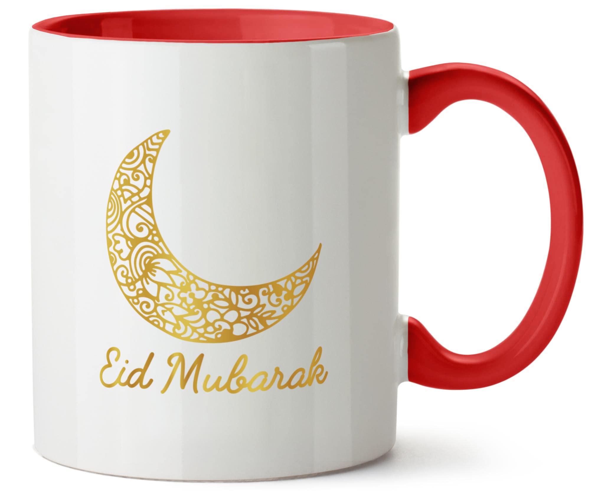 Hippowarehouse Eid Mubarak Moon Printed Mug Various Colour Options Ceramic Cup Kitchenware 11oz