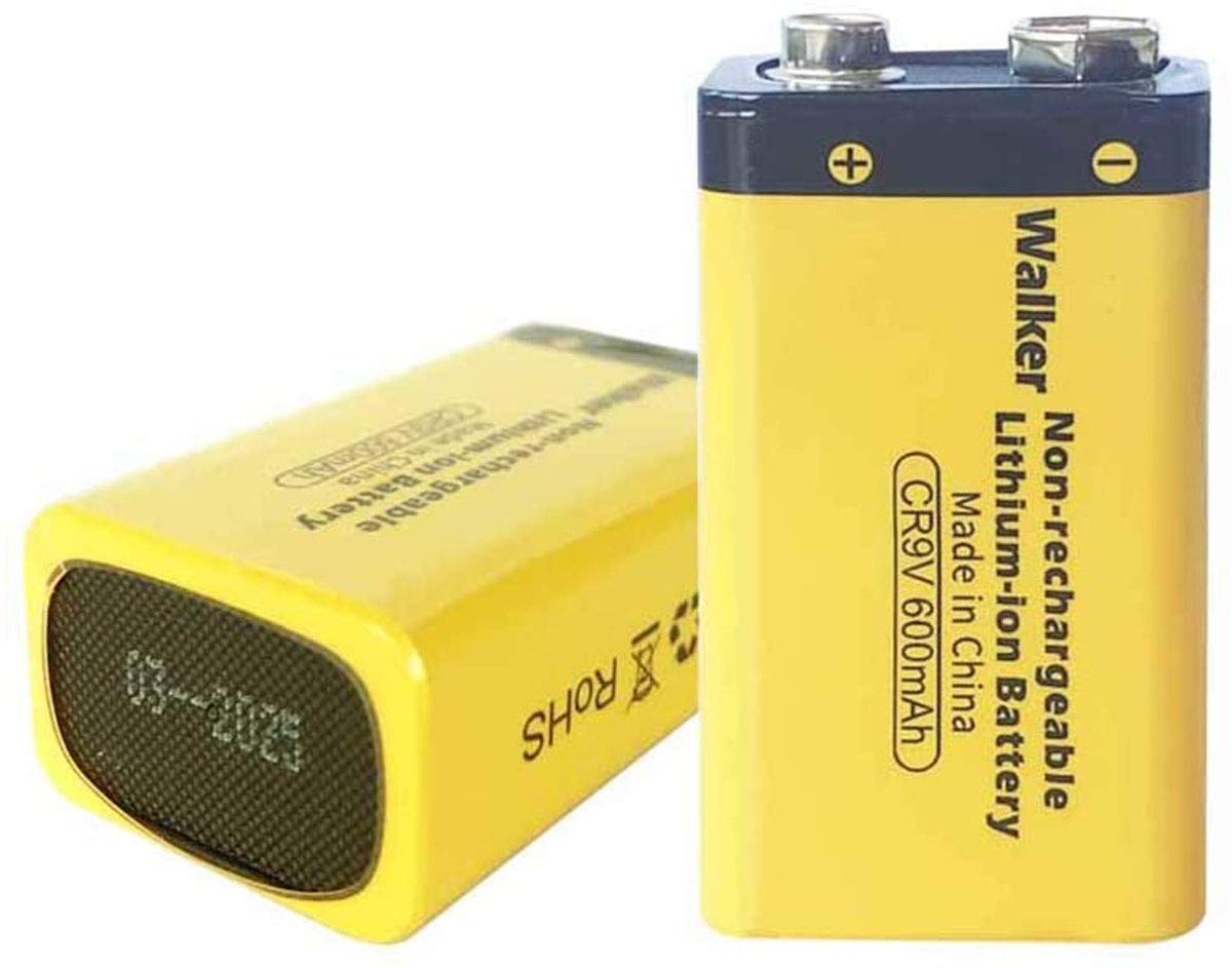 Buy 9V Lithium Batteries, Walker 8 Pack 600mAh NonRechargeable