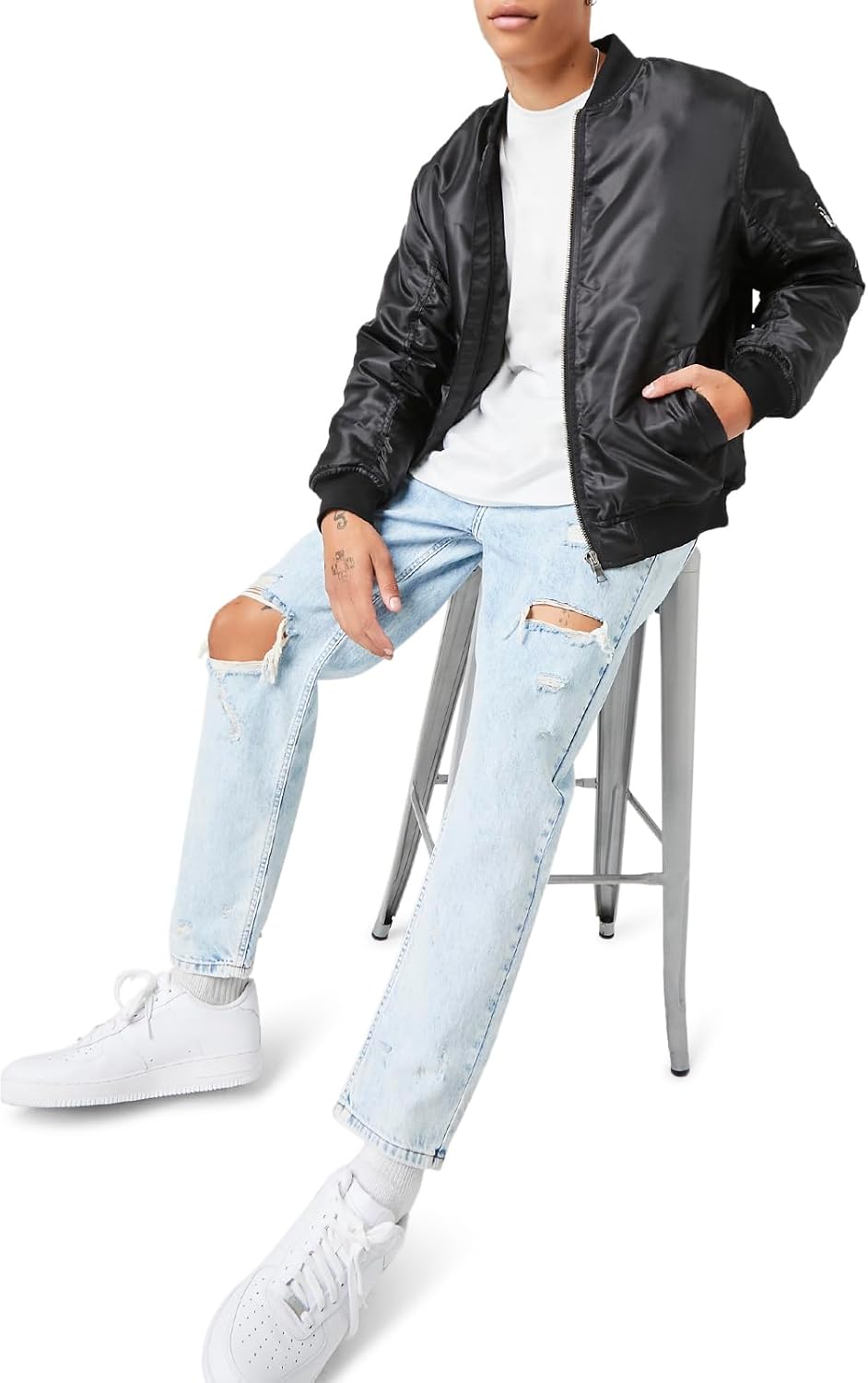 Forever 21 Mens Distressed Slim-fit Jeans - Image 5