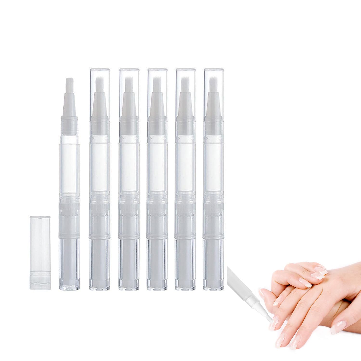 Amazon.co.jp: ツイストペン 6本入り 2ml ネイルオイルペン ペンタイプ